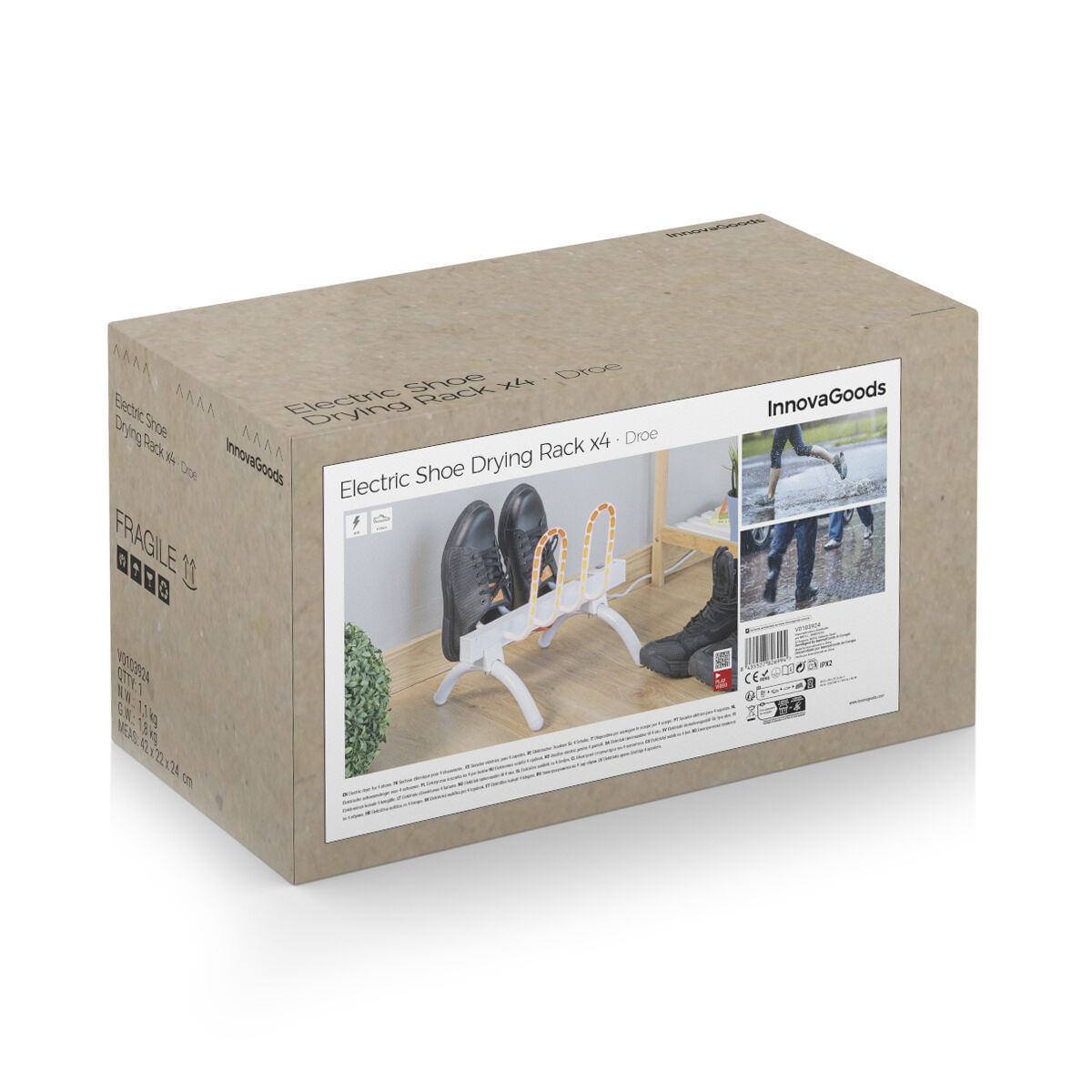 Uscator Electric de Incaltaminte Droe InnovaGoods 40 W 2 perechi - 1 | YEO