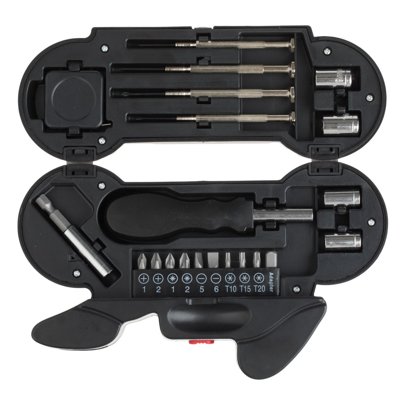 Trusa unelte multifunctionale, model motocicleta, 22 bucati, cu lumina, baterii incluse — imaginea 2