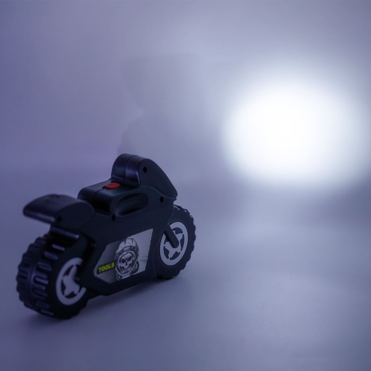 Trusa unelte multifunctionale, model motocicleta, 22 bucati, cu lumina, baterii incluse — imaginea 4