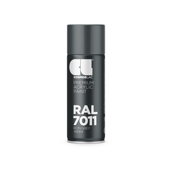 Vopsea spray acrylic RAL7011 gri iron 400ml Cosmos 0147011