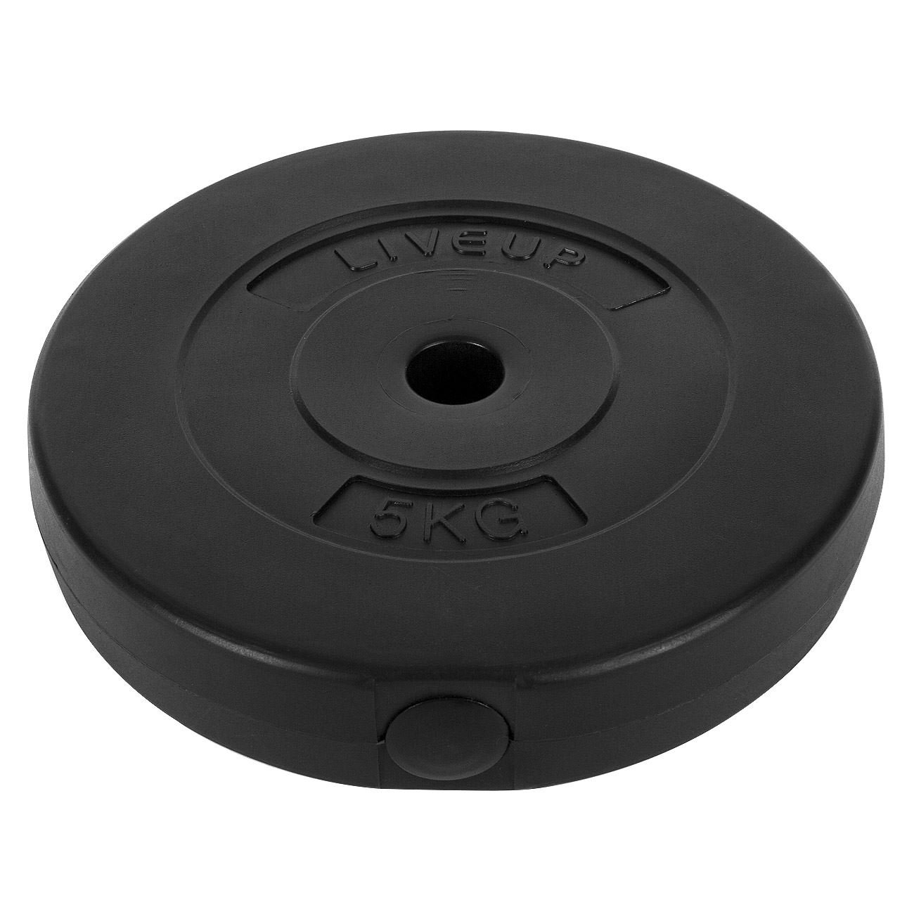 Greutate gantere, 5kg, plastic, diametru 25cm, grosime 5cm