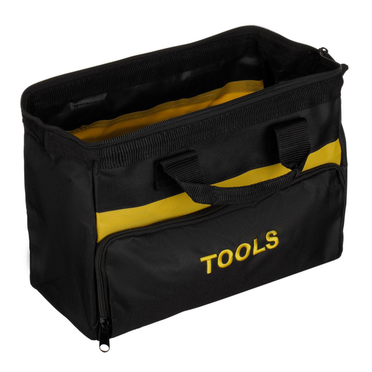 Geanta unelte, model tools, negru cu detalii galbene, dimensiuni 30x 13 x 25 cm — imaginea 3