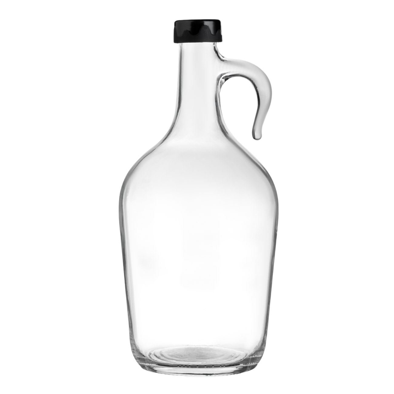 Recipient sticla, model 1.5l, capac negru, maner, capacitate 1.5l