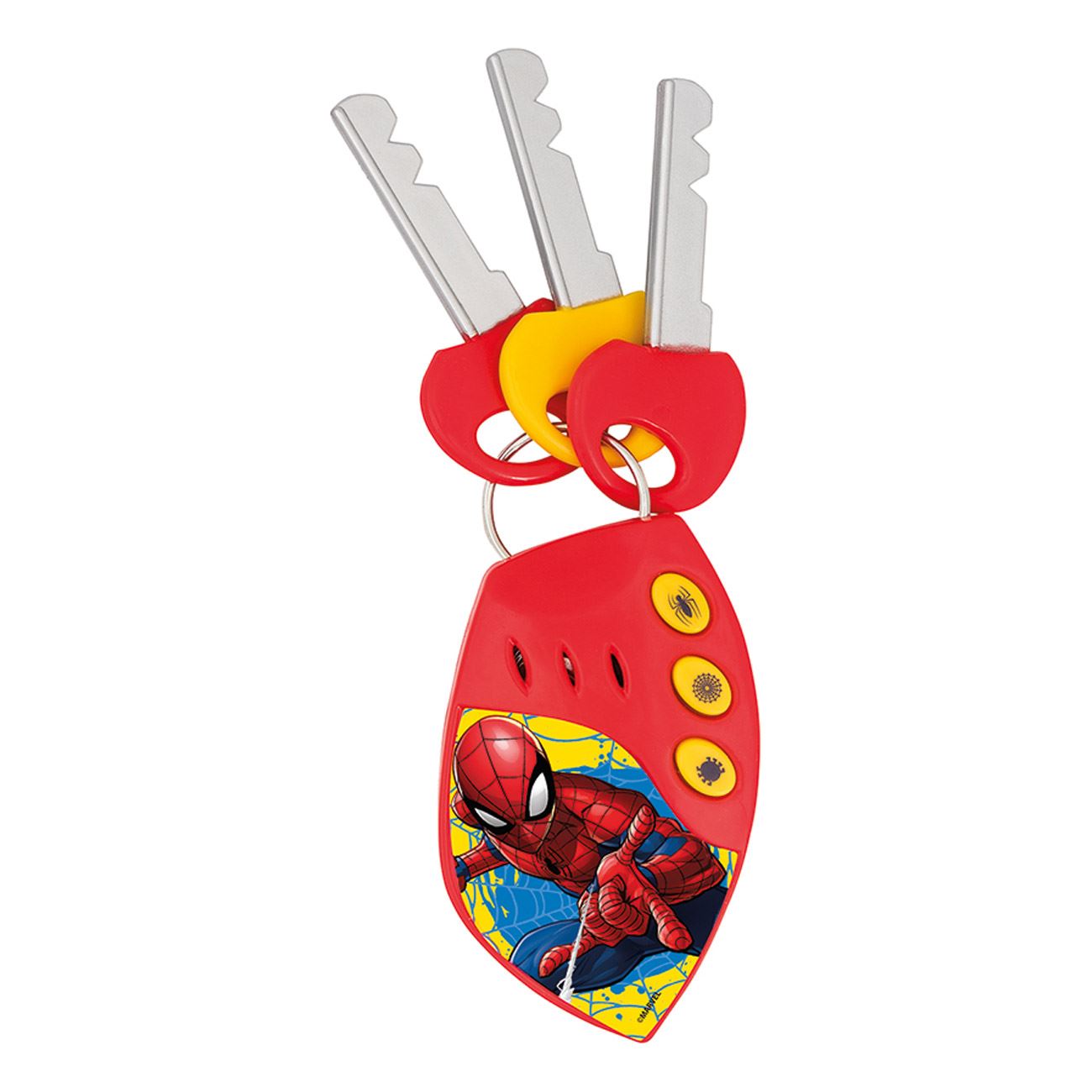 Chei auto alarma, as, spiderman, sunete masina, multicolor