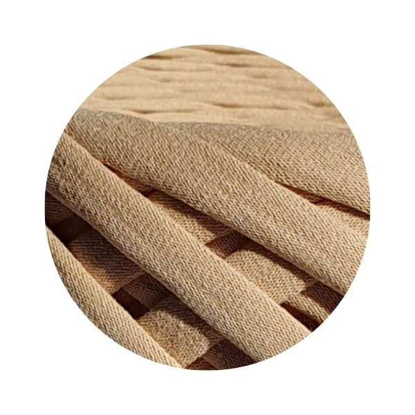 Fir panglica pentru crosetat tricotat si macrame, KaDi Extra Small, 3-5 mm, 110 m, 100% bumbac, culoare Bej - 1 | YEO