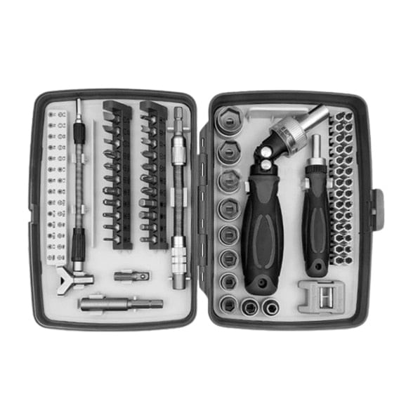 Trusa de Biti si Tubulare cu Clichet - Set complet surubelnita, torx, mini tubulare — imaginea 2
