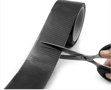 Banda Adeziva Carbon pentru Protectie si Tuning, Interior sau Exterior Auto, 5x500cm, Negru - imagine 3