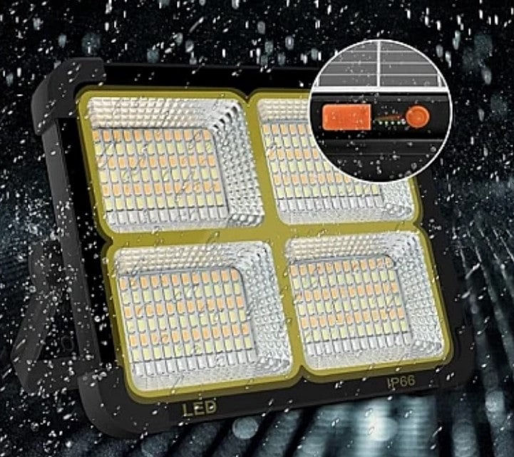 Proiector Patrat cu incarcare solara 336 Led 100W 16500mAh 10000 LM - imagine 7