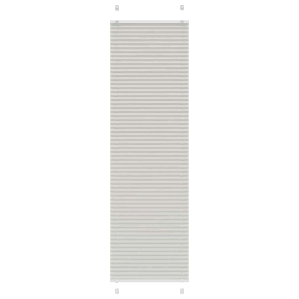 Jaluza plisata gri deschis 55x200 cm Latime tesatura 54,4 cm