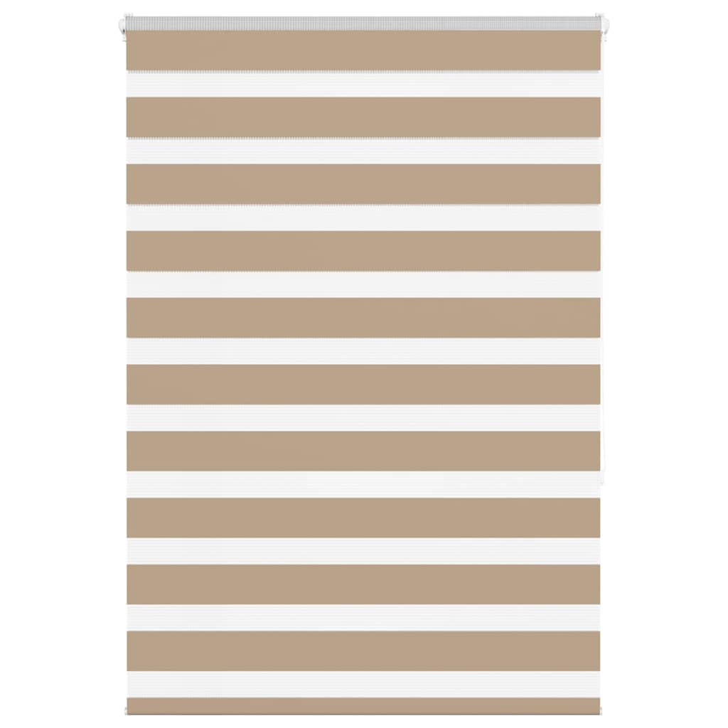 Jaluzea tip zebra 95x150 cm latime tesatura 90,9 cm poliester, sand brown