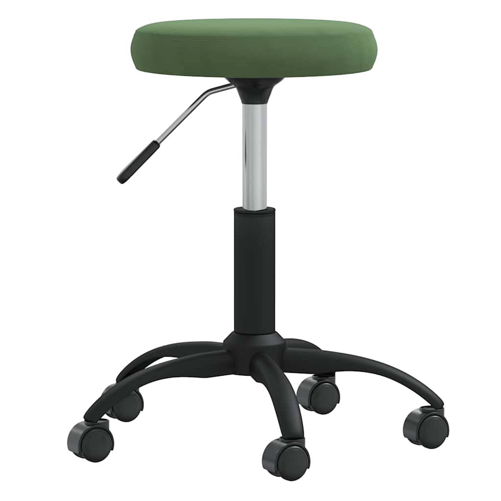Scaun pivotant de birou catifea verde inchis