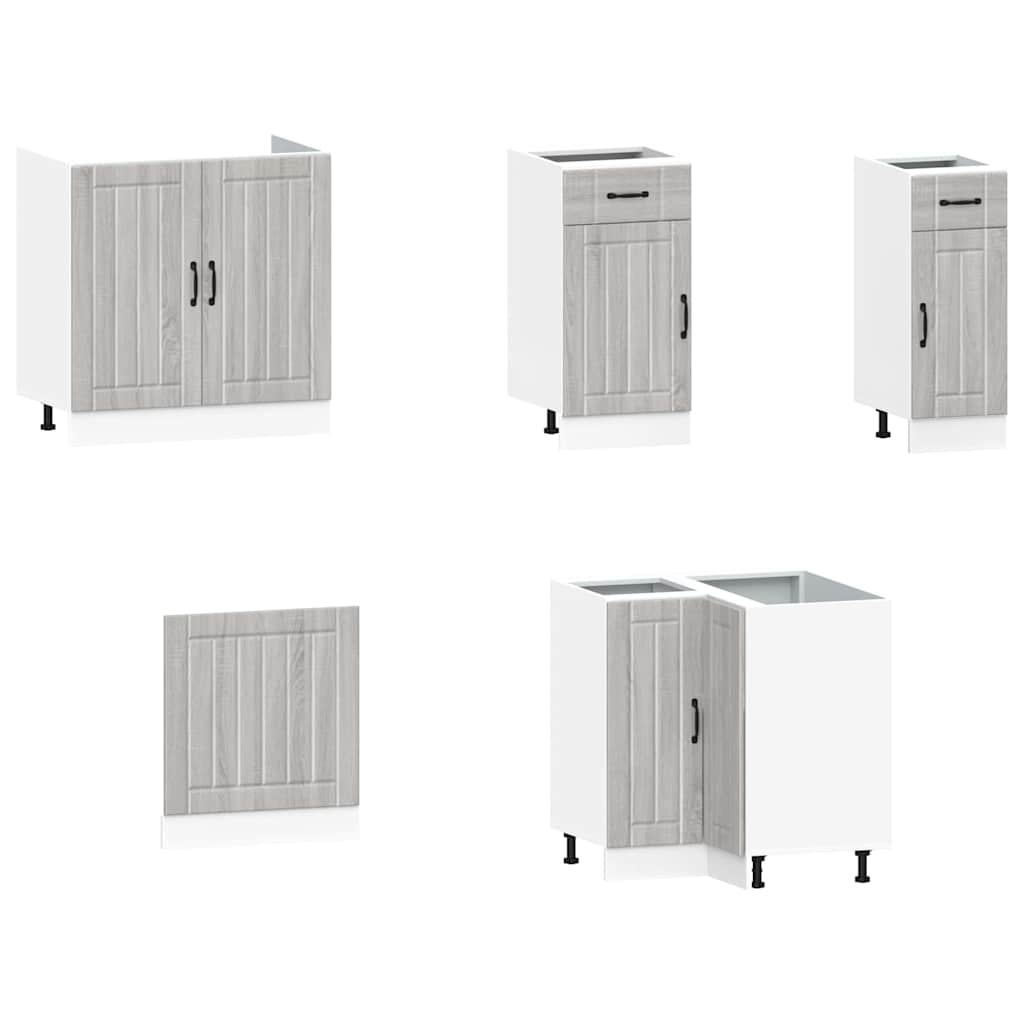 Set de dulapuri de bucatarie 11 piese „Lucca” lemn Sonoma gri — imaginea 4