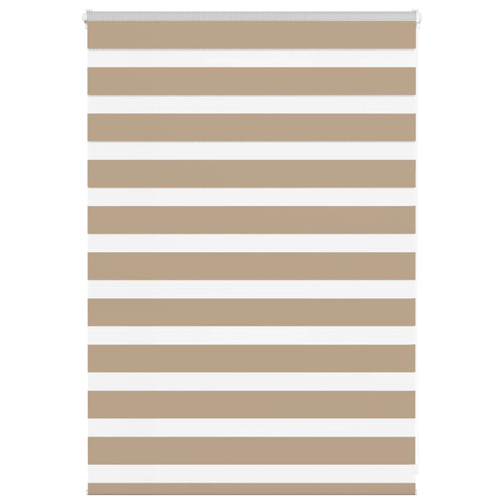 Jaluzea tip zebra 100x100 cm latime tesatura 95,9 cm poliester, sand brown