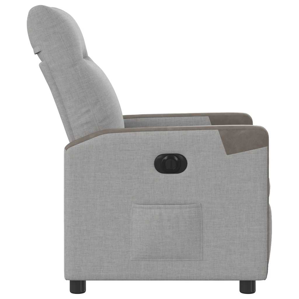 Fotoliu reclinabil electric Cloud Grey Fabric — imaginea 6