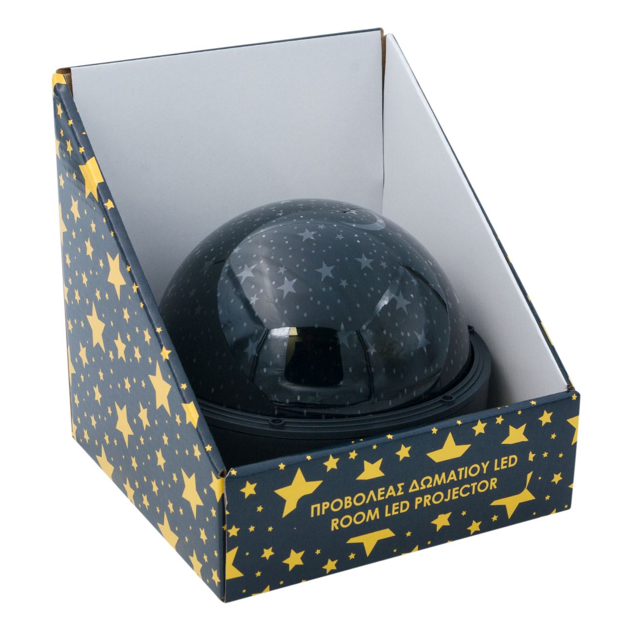 Proiector led camera, rotativ, model stele, culoare bleu, 17 x 17 x 18cm — imaginea 3