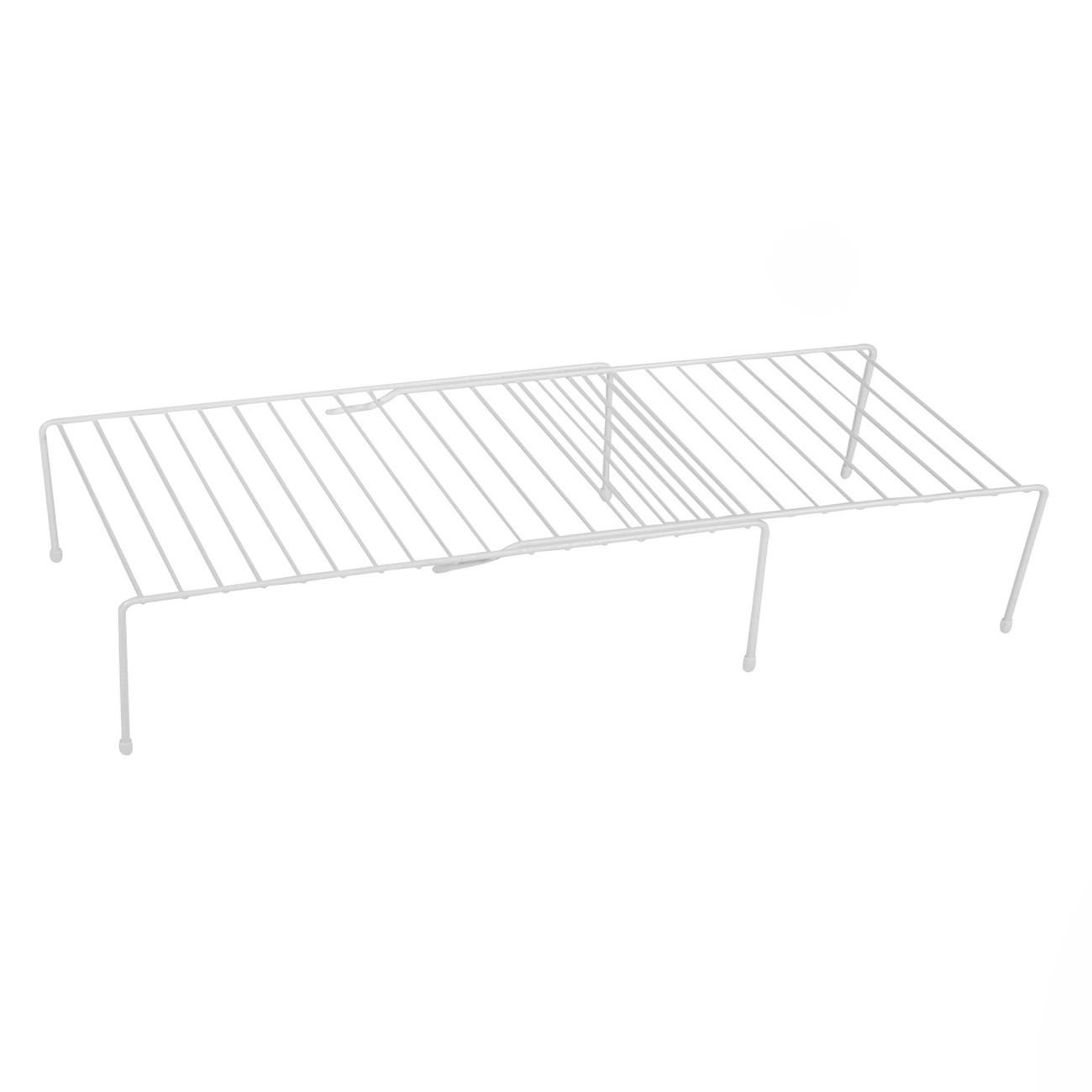 Raft organizator extensibil, metalic, alb, 37 x 16 x 13.5 cm, greutate maxima 8 kg — imaginea 2