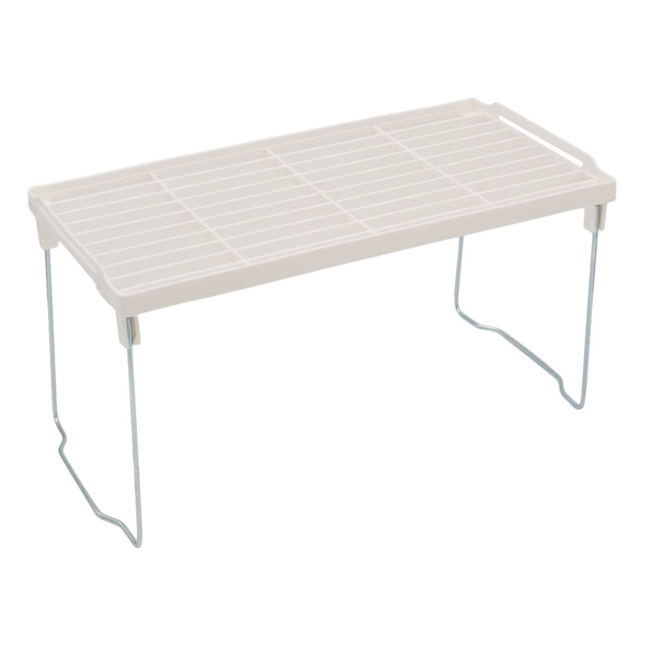 Raft pliabil bucatarie, model alb, picioare metalice, dimensiuni 37.5 x 23.5 x 18cm — imaginea 3