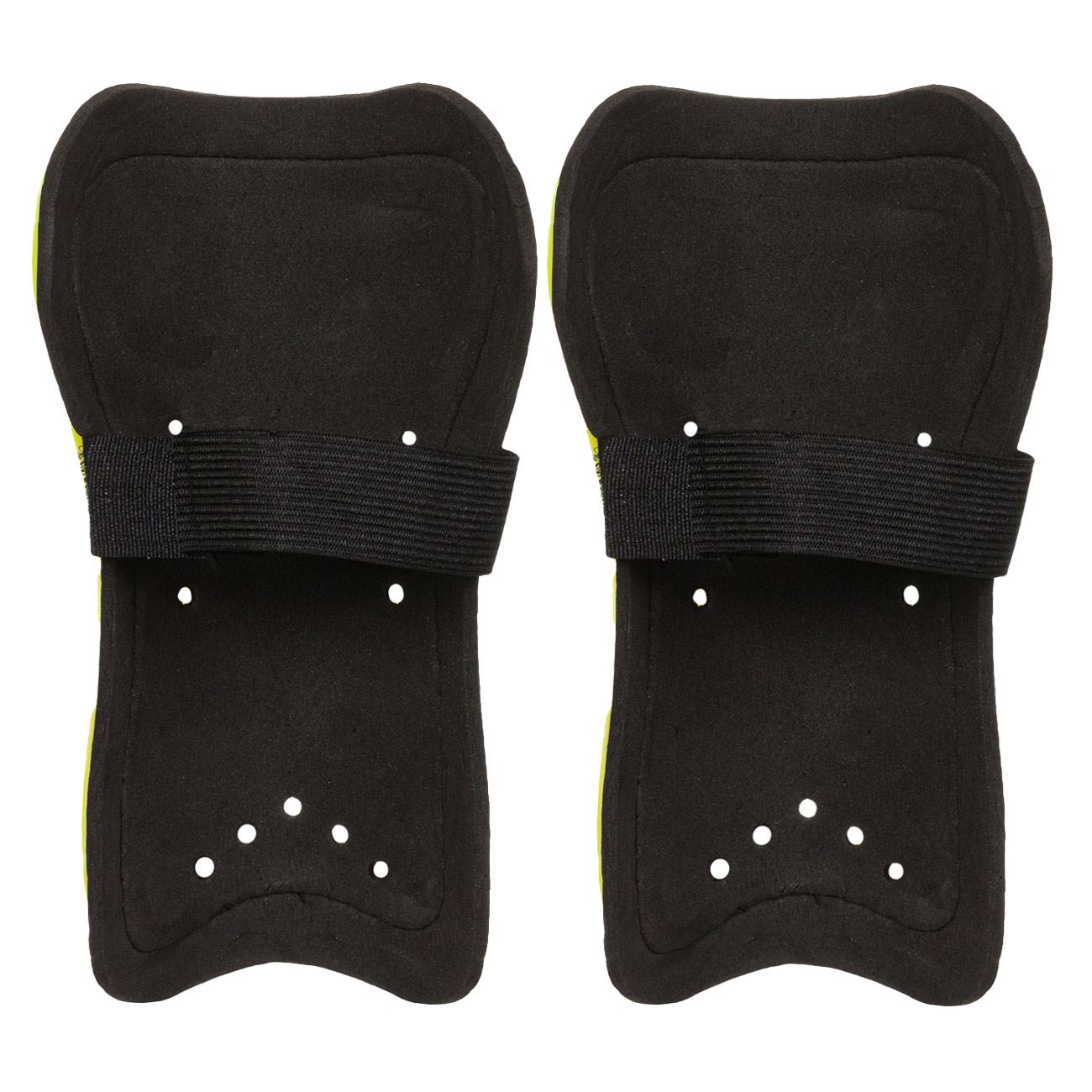 Aparatori tibie fotbal, model universal, culoare verde lime, ajustare elastica 18 cm, set 1 pereche