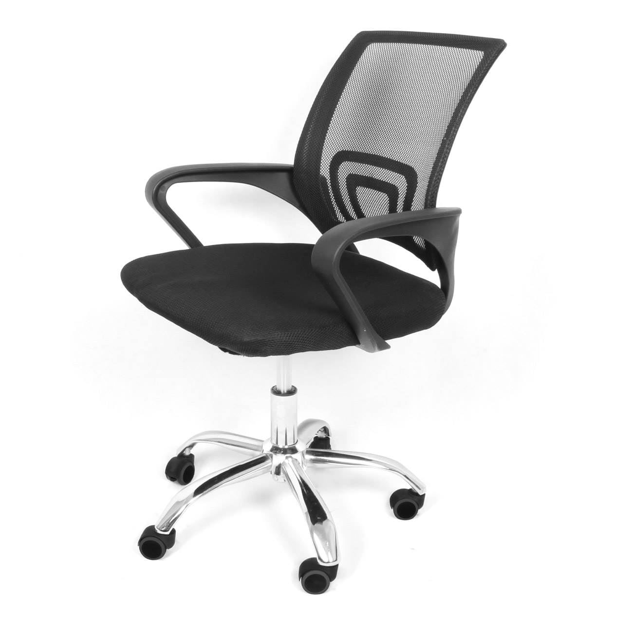 Scaun birou, model spatar perforat, culoare negru, reglabil 86-96cm — imaginea 2
