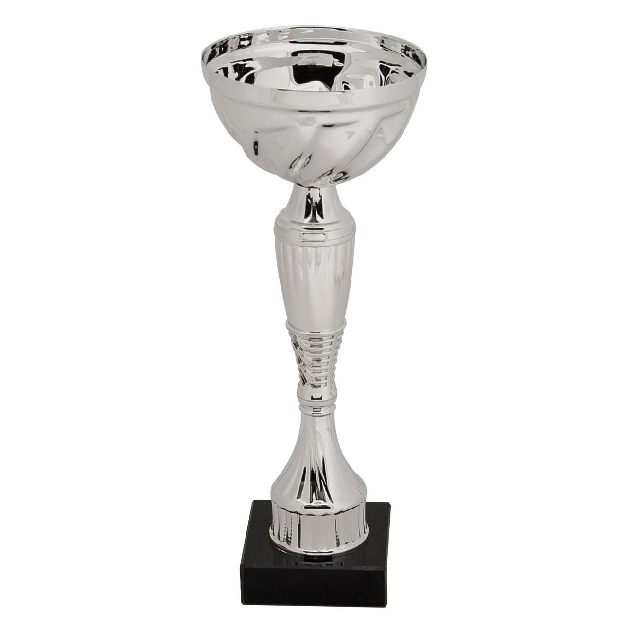 Cupa premiu 23cm, argintiu, baza marmura