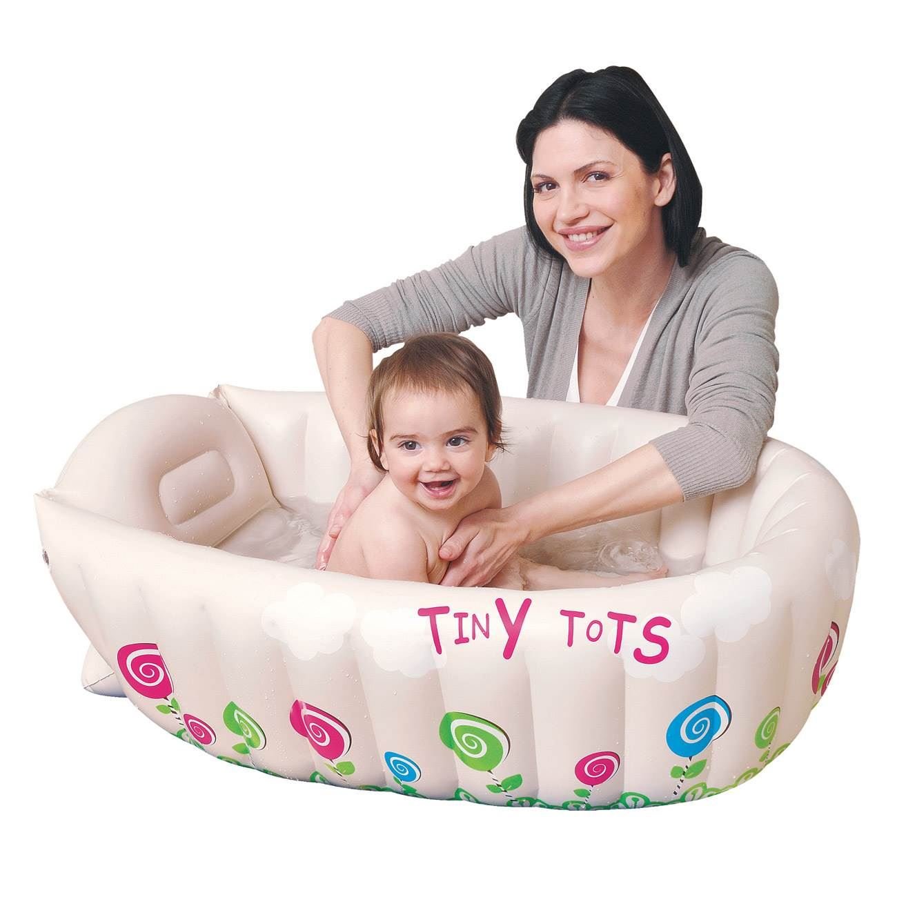 Cada gonflabila bebe, tiny tots, dimensiuni 91 x 61 x 29cm, multicolor