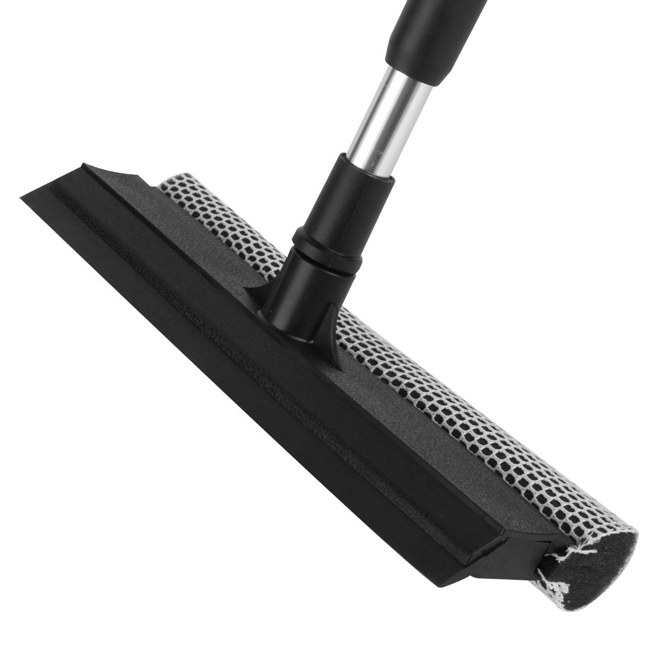 Racleta geam extensibila, 25cm, aluminiu, maner 70-120cm, negru