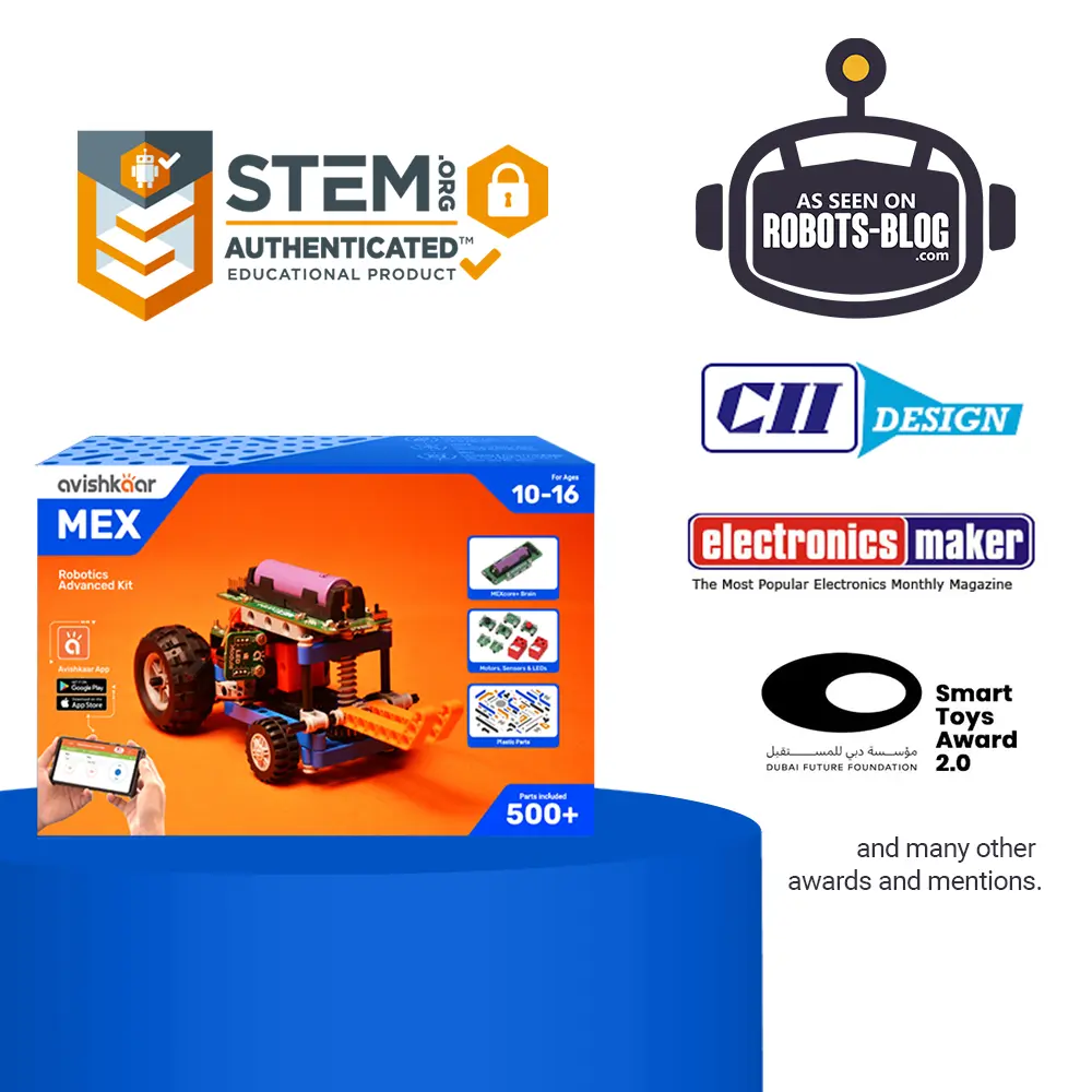 Kit robotica pentru copii, Avishkaar MEX Robotics Advanced Kit - 1 | YEO