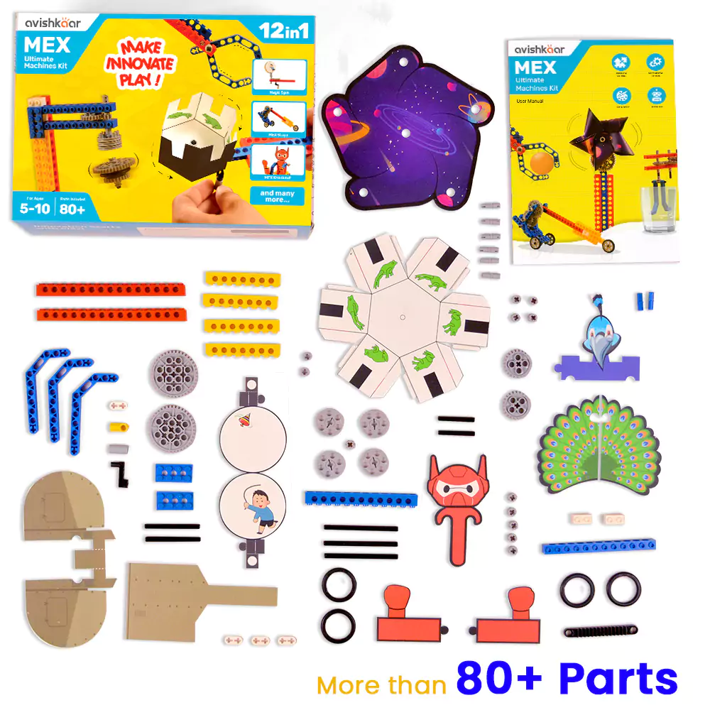 Kit robotica pentru copii, Avishkaar MEX Ultimate Machine Kit - 1 | YEO