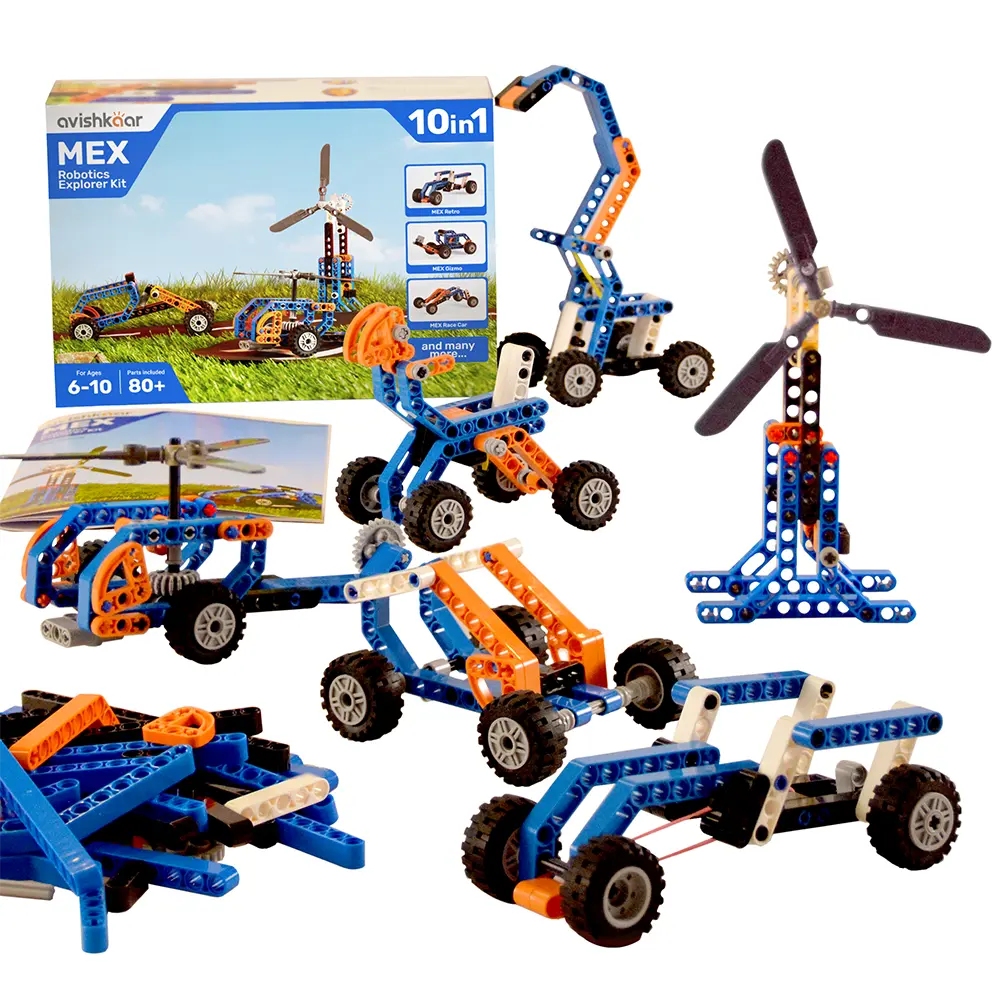 Kit robotica pentru copii, Avishkaar MEX 10-in-1 Robotic Explorer Kit - 1 | YEO