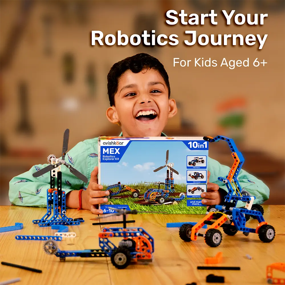 Kit robotica pentru copii, Avishkaar MEX 10-in-1 Robotic Explorer Kit - 4 | YEO