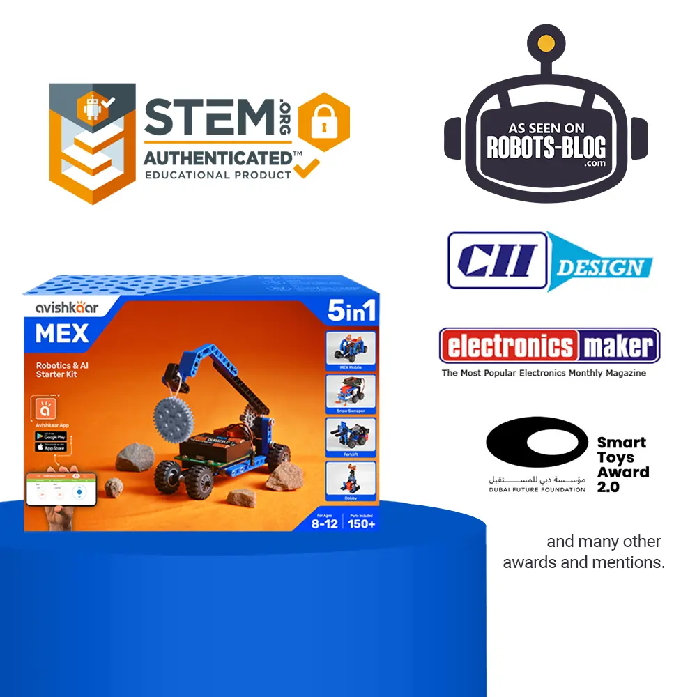 Kit robotica pentru copii, Avishkaar MEX 5-in-1 Robotics Starter Kit - 3 | YEO