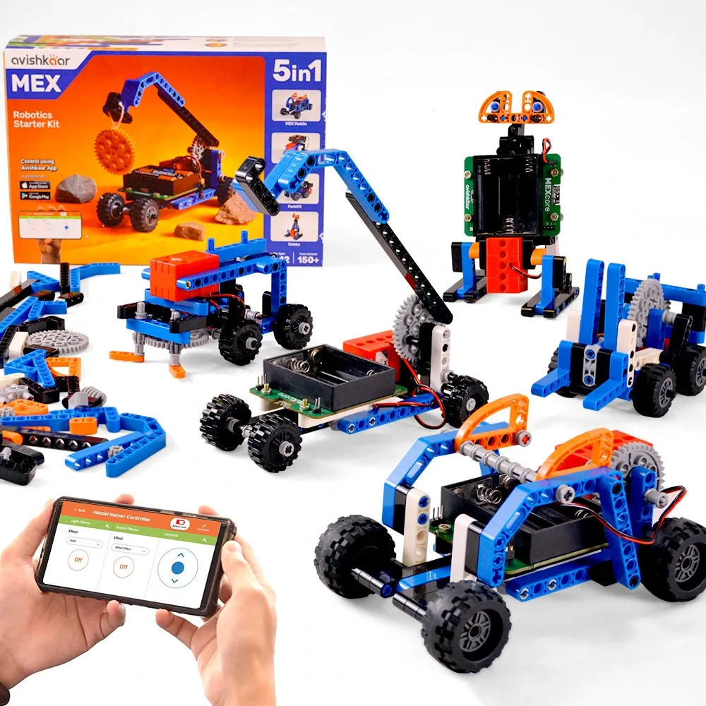 Kit robotica pentru copii, Avishkaar MEX 5-in-1 Robotics Starter Kit - 4 | YEO