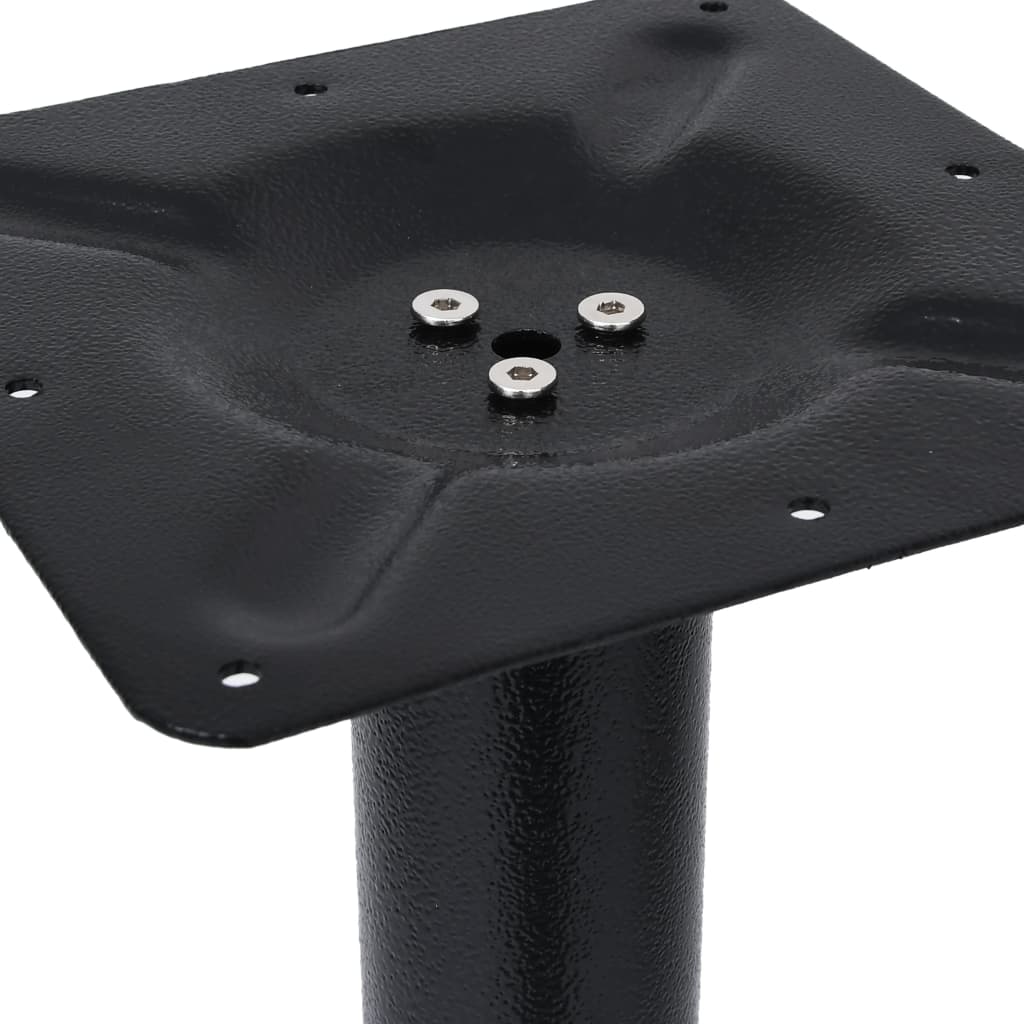 Picior masa de bistro, negru, 52x52x72 cm, fonta - 3 | YEO