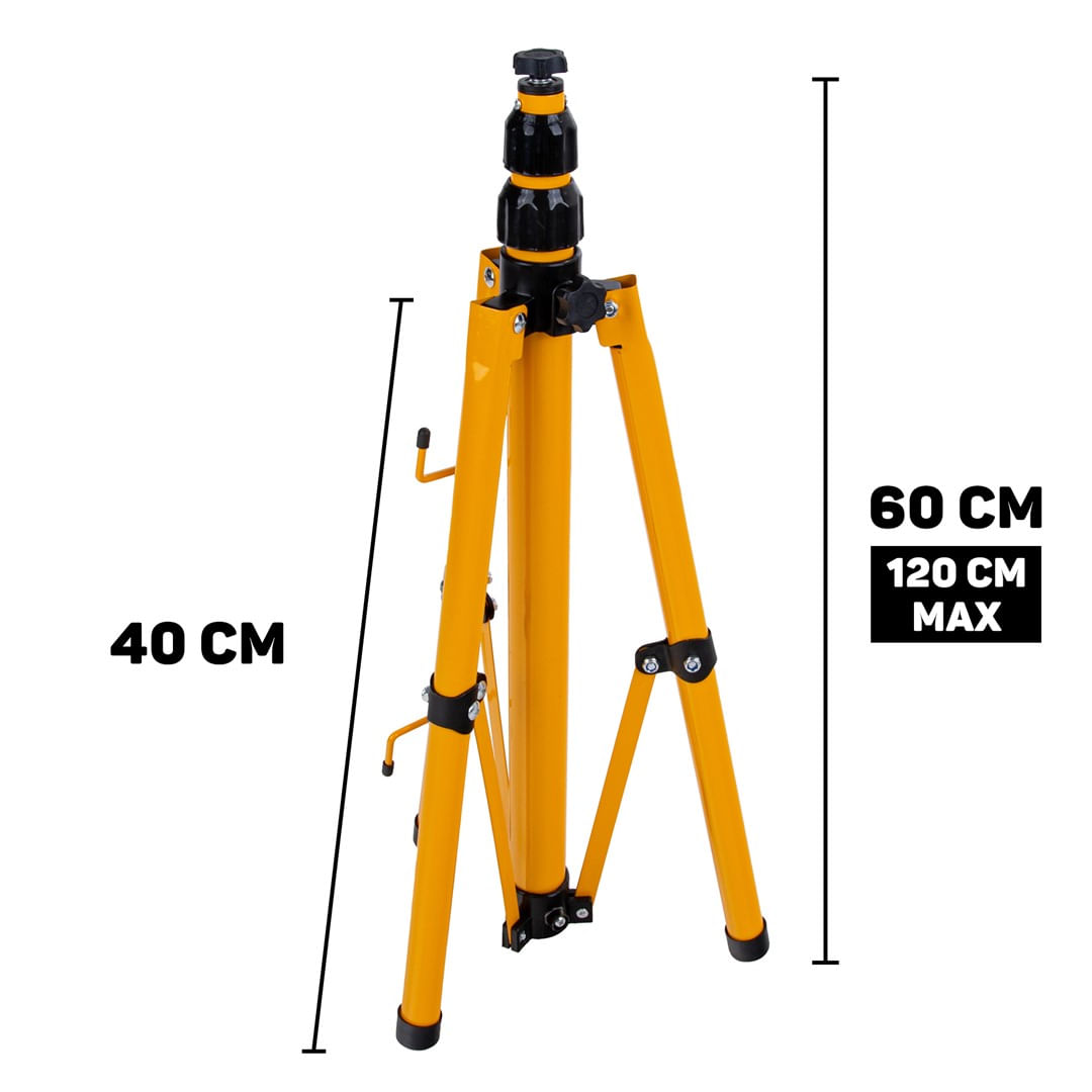 Proiector LED 2 x 100 W cu trepied telescopic pentru constructii, alb neutru, 4500 K, Keltin K02051 - imagine 4