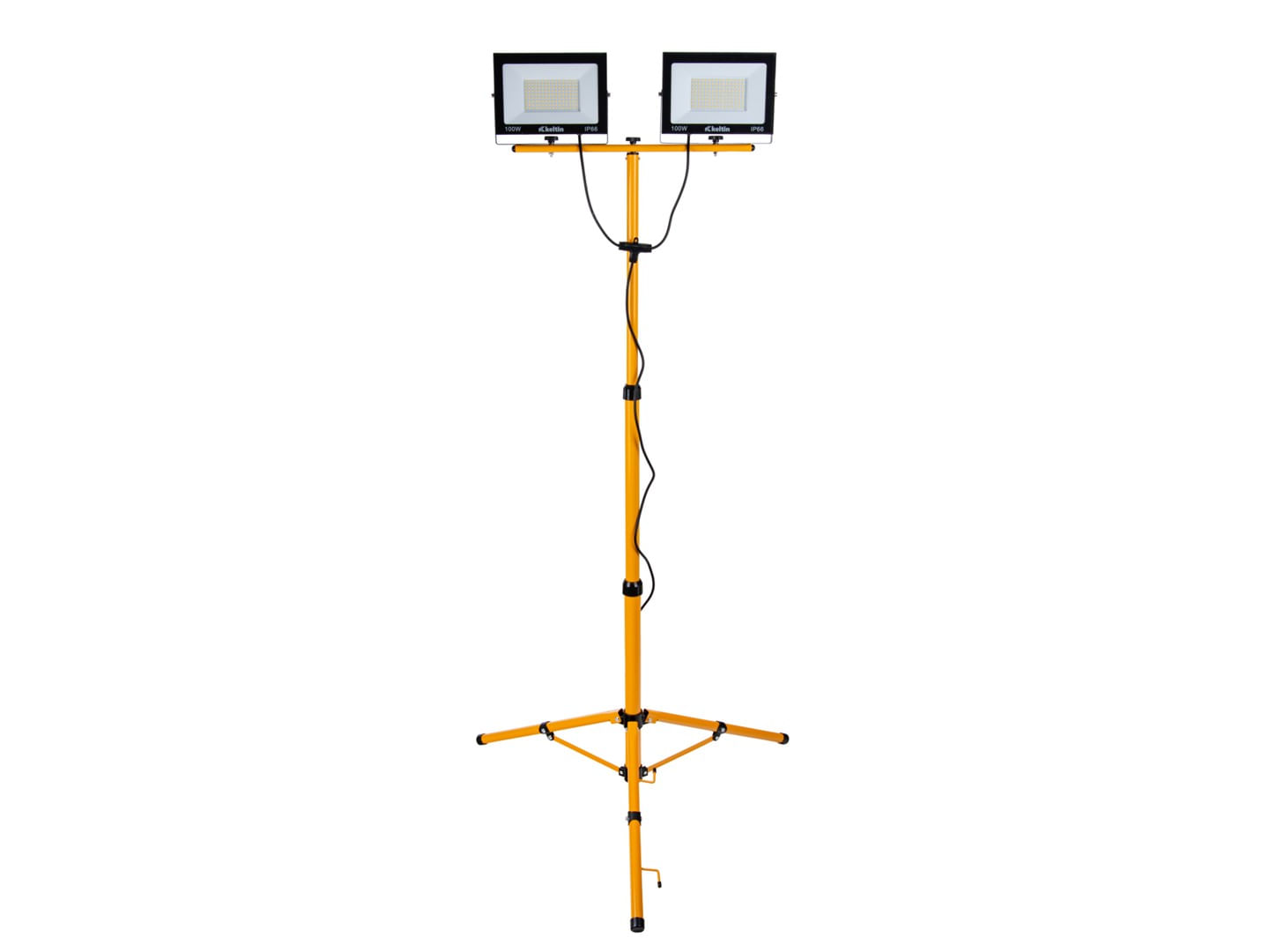Proiector LED 2 x 100 W cu trepied telescopic pentru constructii, alb neutru, 4500 K, Keltin K02051 - imagine 5