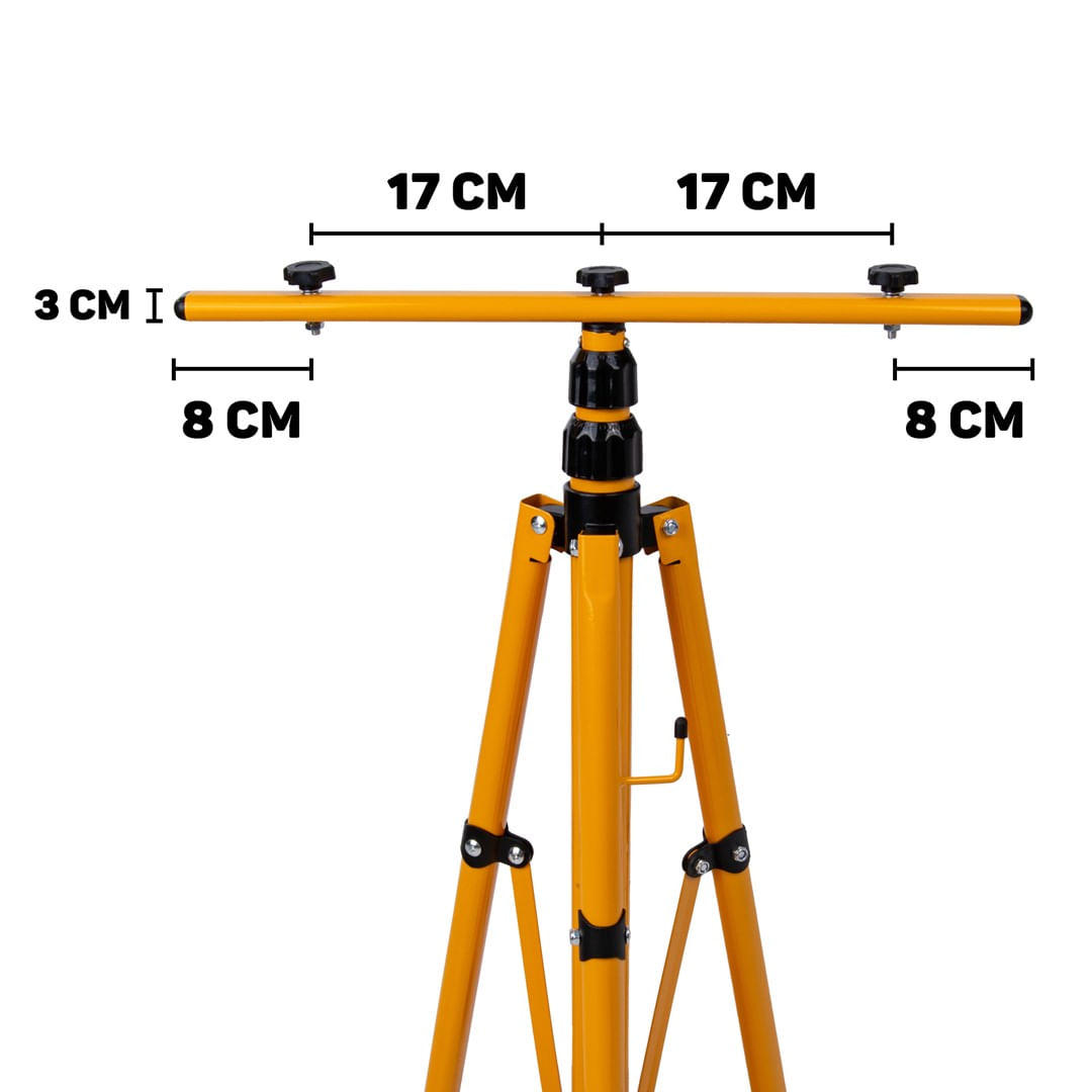 Proiector LED 2 x 100 W cu trepied telescopic pentru constructii, alb neutru, 4500 K, Keltin K02051 - imagine 8