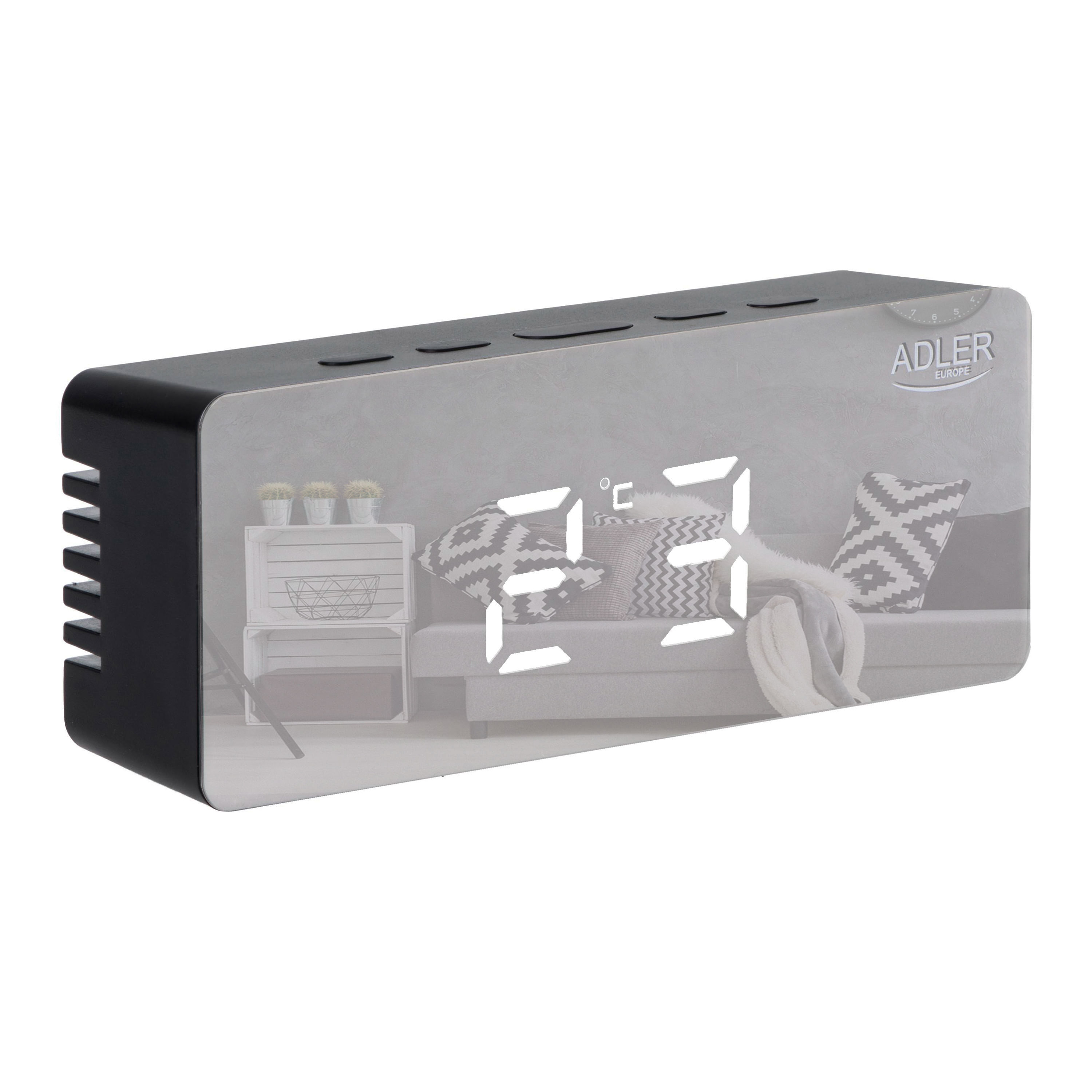 Ceas desteptator cu cablu USB si afisaj LED, Adler AD1189b