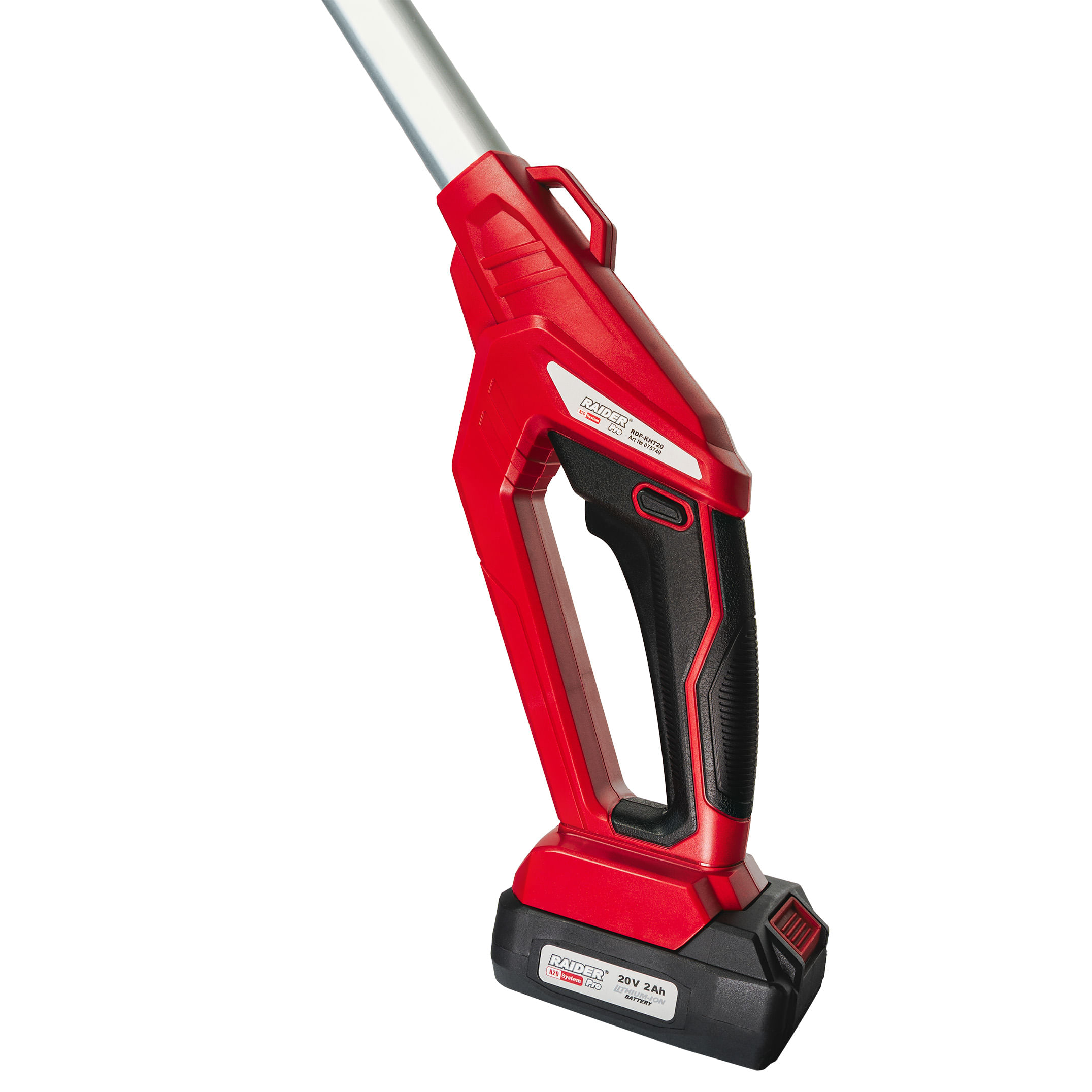 Trimmer pentru gard viu cu acumulator RDP-KHT20,2.4 m, 430 mm, 18 mm, 2 Ah, Raider 075749 - 1 | YEO