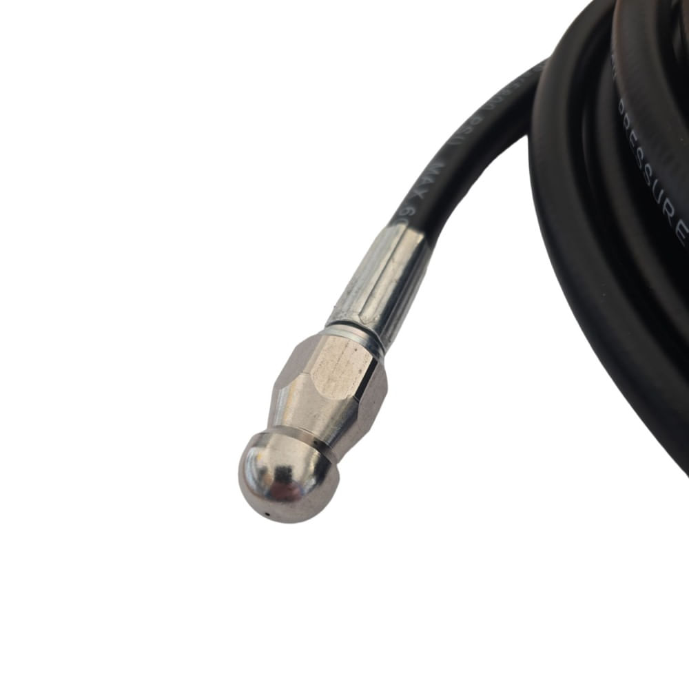 Furtun pentru curatarea tevilor de canalizare, Duza cu 4 orificii de pulverizare, Compatibil cu aparatele Karcher K2-K7 - imagine 3