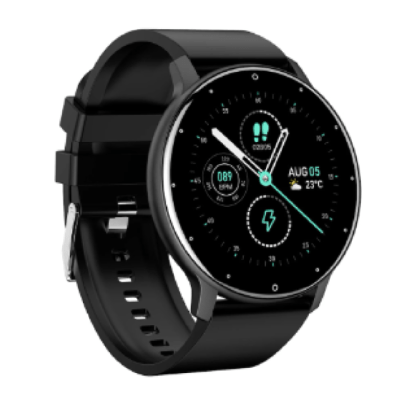 Ceas smartwatch RoHS®,UltraSLIM,Notificari Apeluri/Sms/Social Media, GMonitorizare activitati fizice, somn, ritm cardiac - 1 | YEO