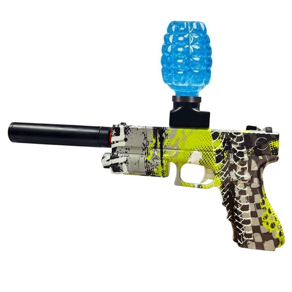 Pistol automat cu bile de gel, cu ochelari de protectie, incarcare USB
