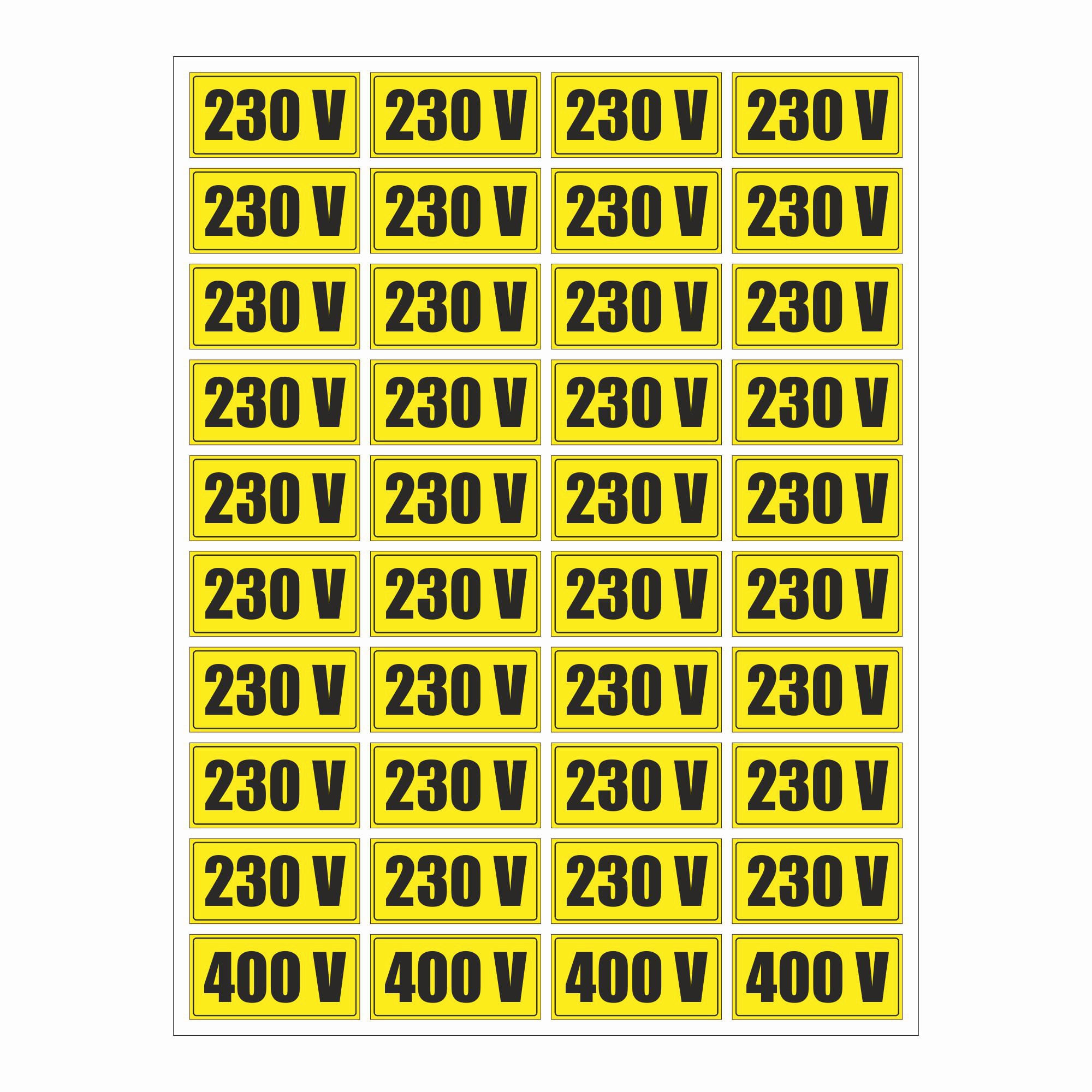 Sticker indicatoare, Semnalizare prize, 25x15 cm