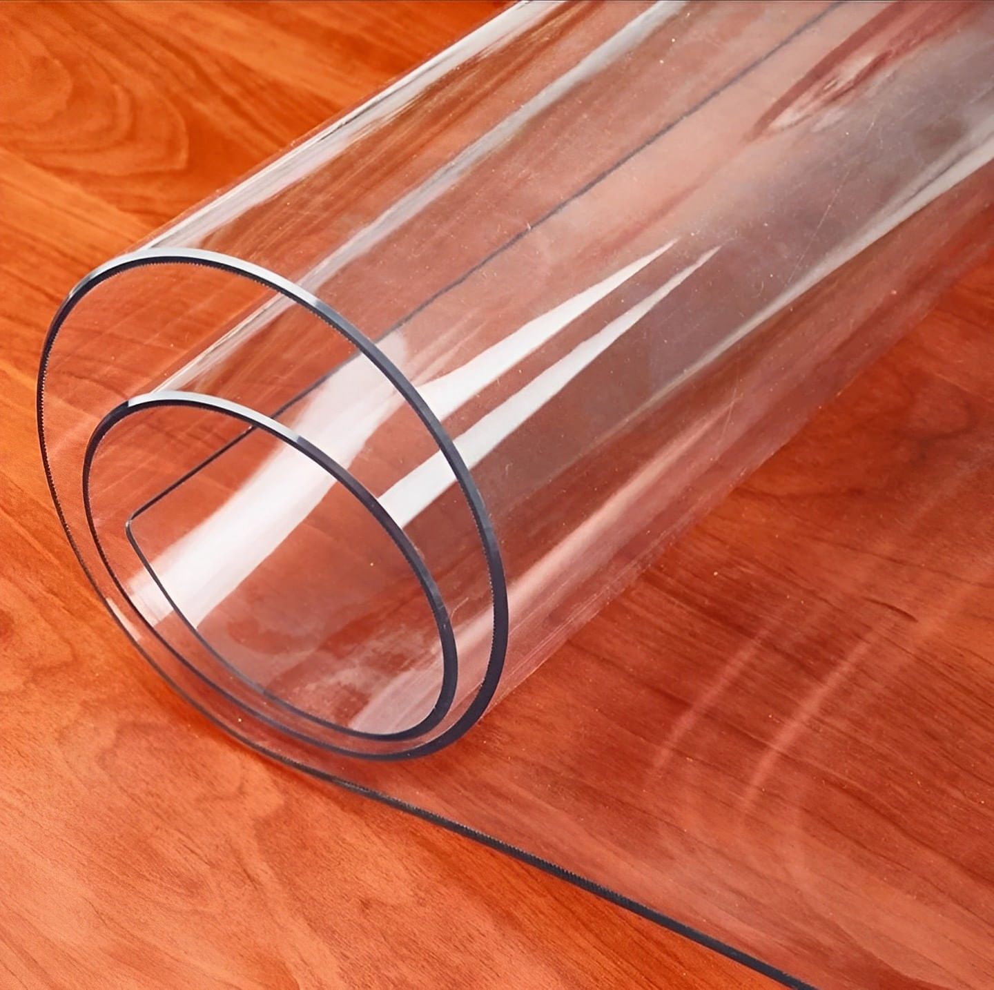 Fata de masa transparenta din silicon, 140x80 cm, grosime 1.2 mm, aspect ca de sticla - imagine 3