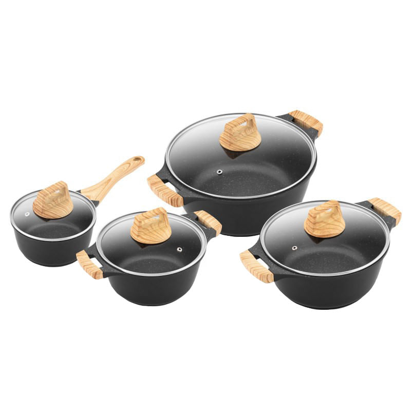 Set 4 vase de gatit ETA Titanium II 5929 90000, suprafata speciala antiaderenta din titan, inductie — imaginea 3