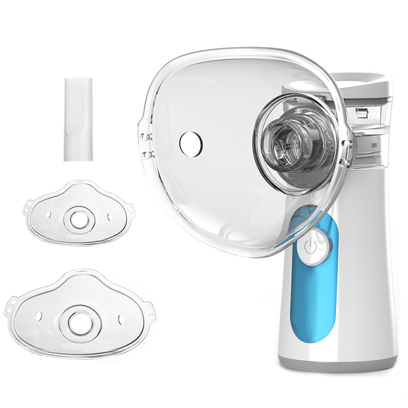 Aparat aerosoli cu ultrasunete VIELLAN, Masca copii si adulti, Portabil, Nebulizator, Tehnologie mesh, USB, Super silentios, Alb - imagine 7