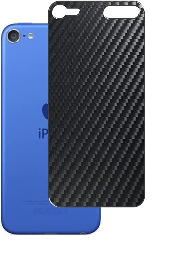 Folie autocolanta Skin, pentru iPod Touch 6, carbon negru, protectie spate