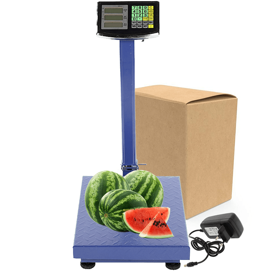 Cantar profesional cu platforma 350 kg, brat rabatabil, dublu afisaj