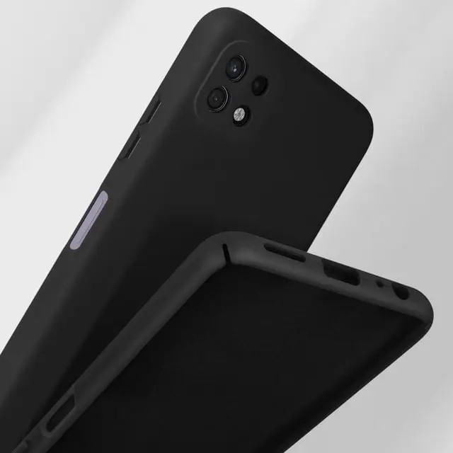 Husa protectie Flippy pentru Samsung A22 5G Liquid Silicone Negru - 2 | YEO