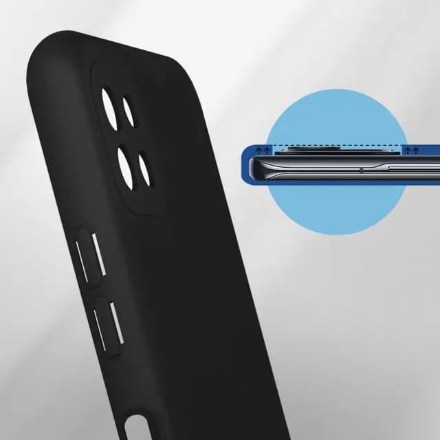Husa protectie Flippy pentru Samsung A22 5G Liquid Silicone Negru - 3 | YEO