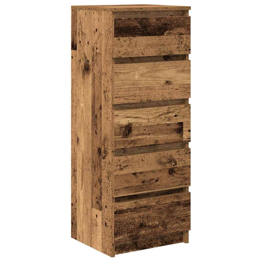 Bufeta cu sertare Lemn vechi 37,5x35x99 cm Lemn prelucrat